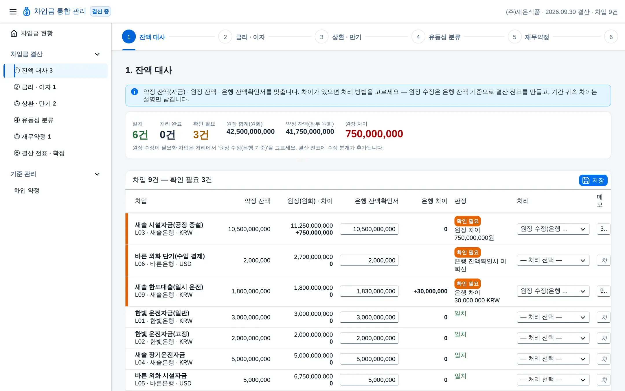 단계 ① 처리 선택