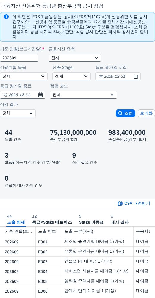 좁은 화면에서도 같은 점검