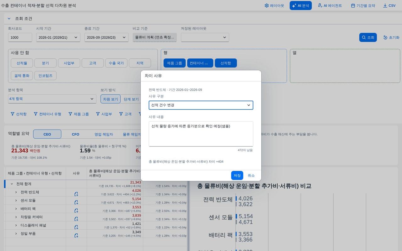 변동 사유 입력 변동 사유 입력