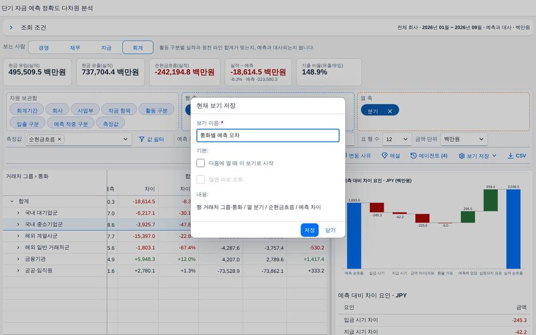 현재 보기 저장 현재 보기 저장