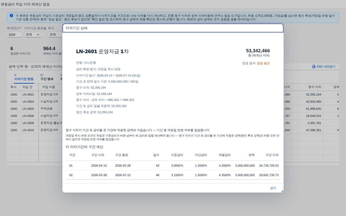 이자기간 상세 이자기간 상세