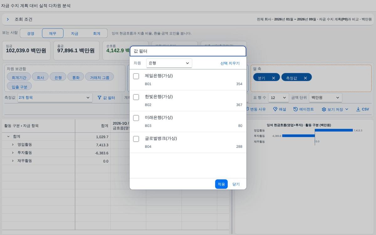 값 필터 — 차원별 다중 선택 창 값 필터 — 차원별 다중 선택 창