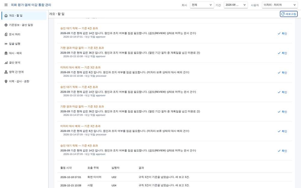 점검 에이전트 보고 점검 에이전트 보고