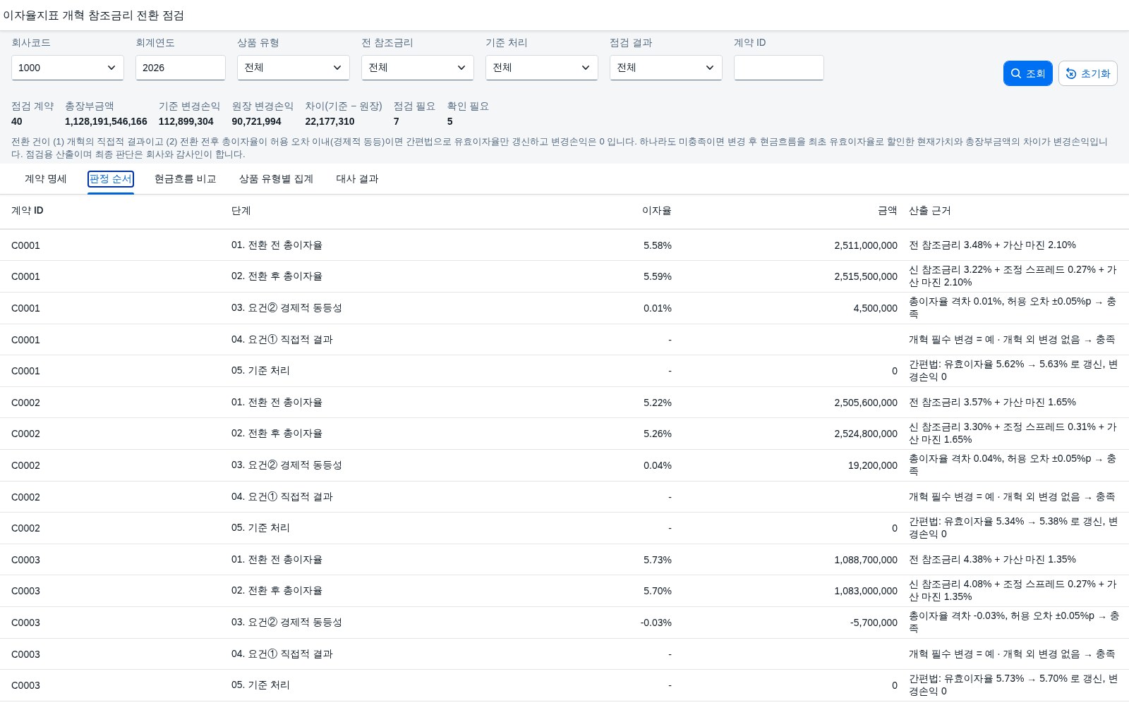 판정 순서 탭