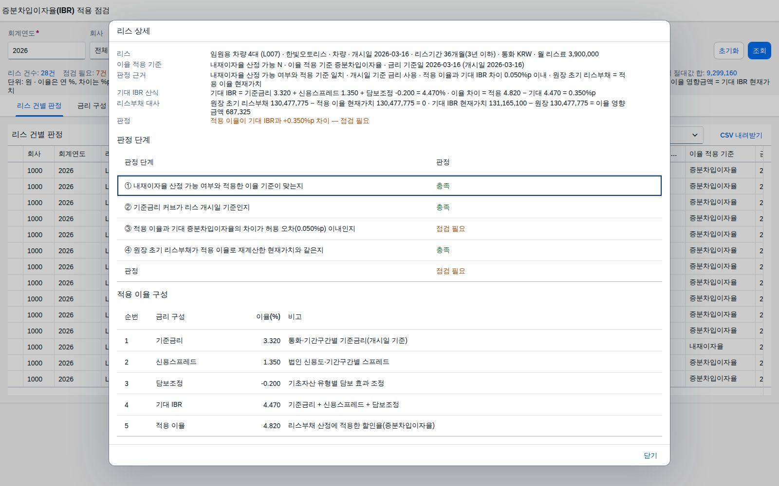 리스 상세 다이얼로그 리스 상세 다이얼로그