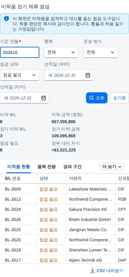 좁은 화면 — 조건 줄바꿈과 가로 스크롤 표
