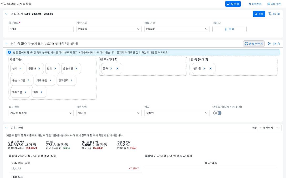 임원 요약 — 자금 책임자
