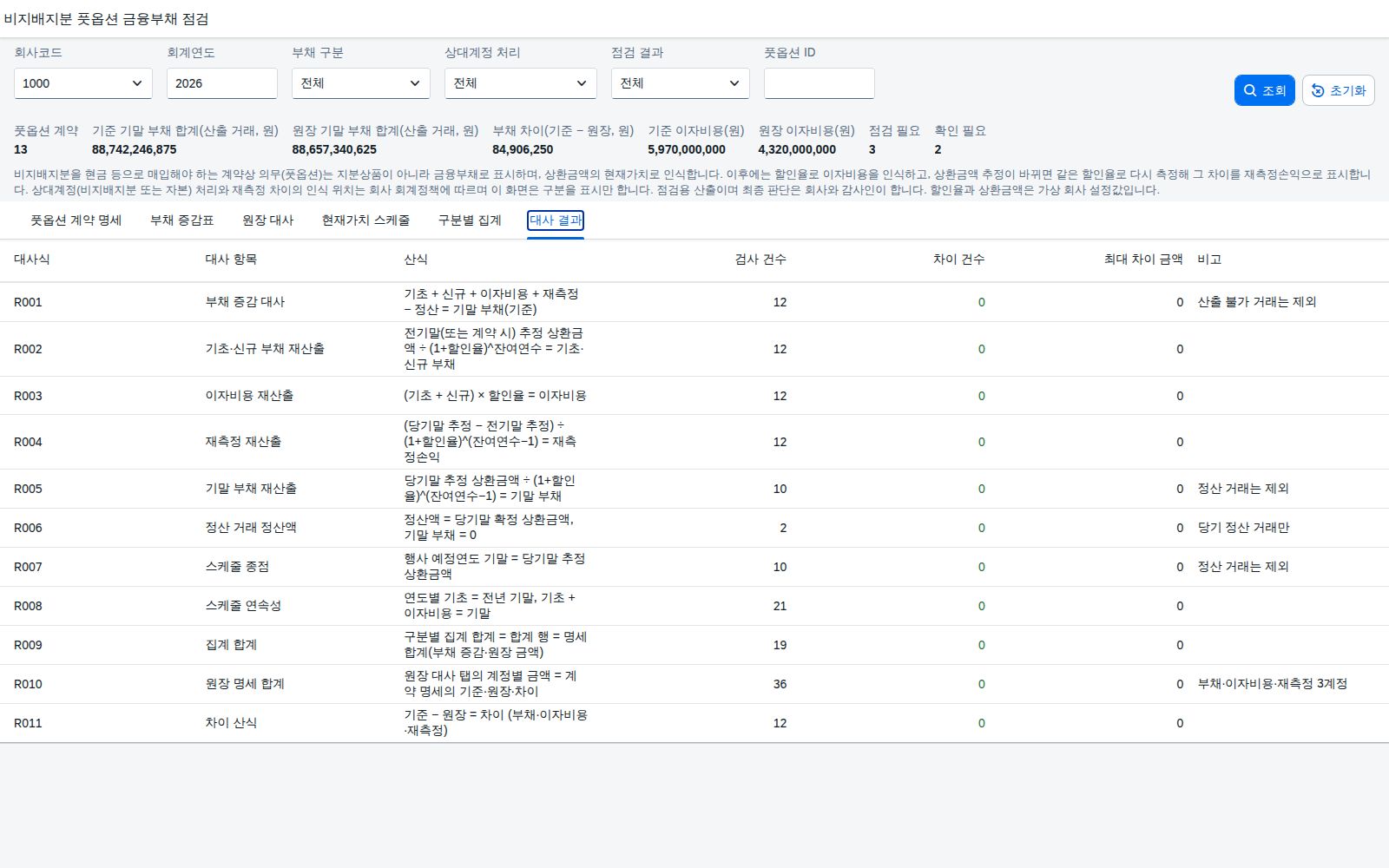 정합성 대사 정합성 대사