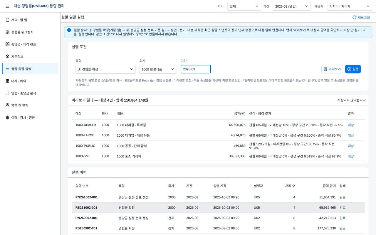 경험률 확정 — 미리보기 경험률 확정 — 미리보기
