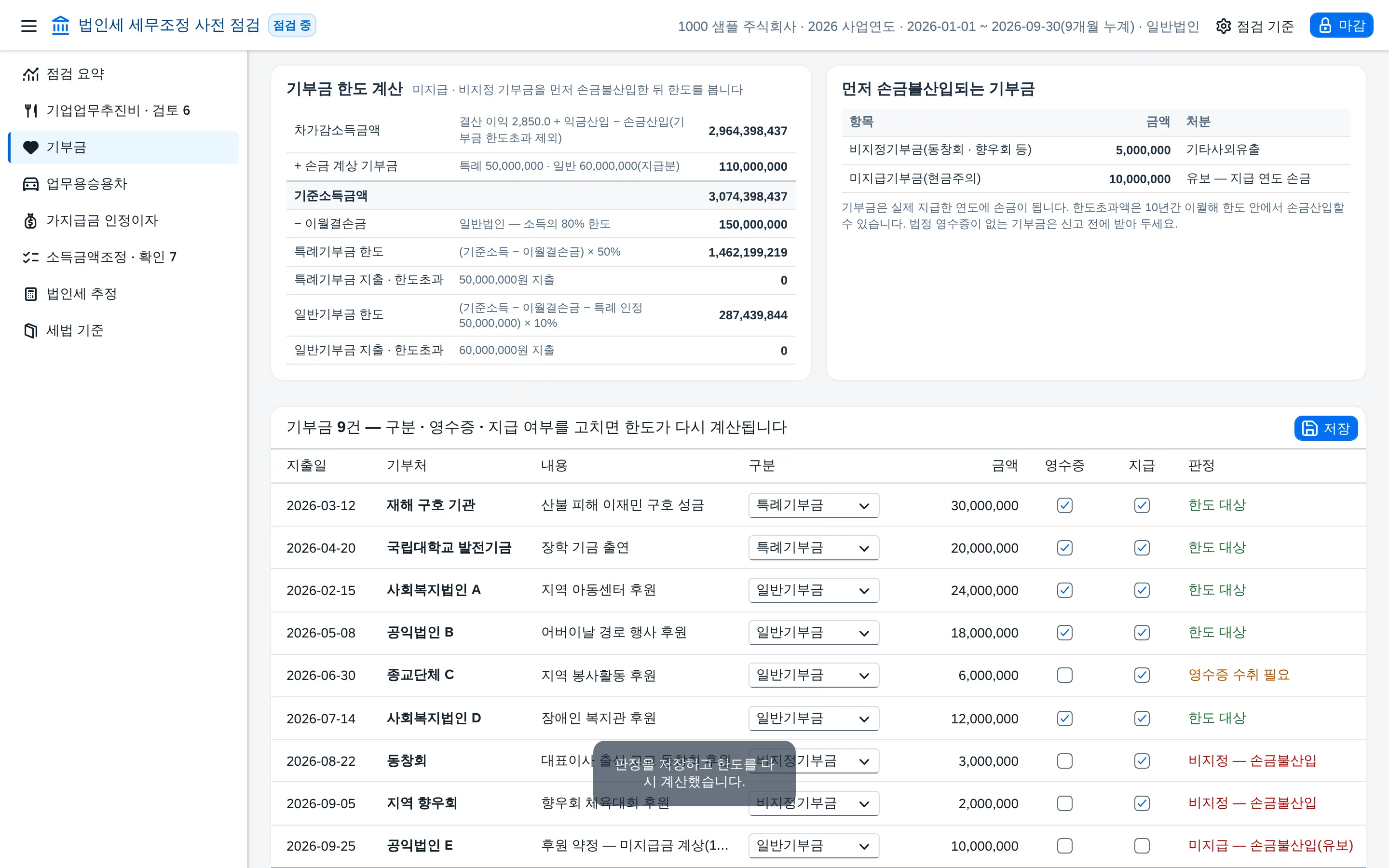 기부금