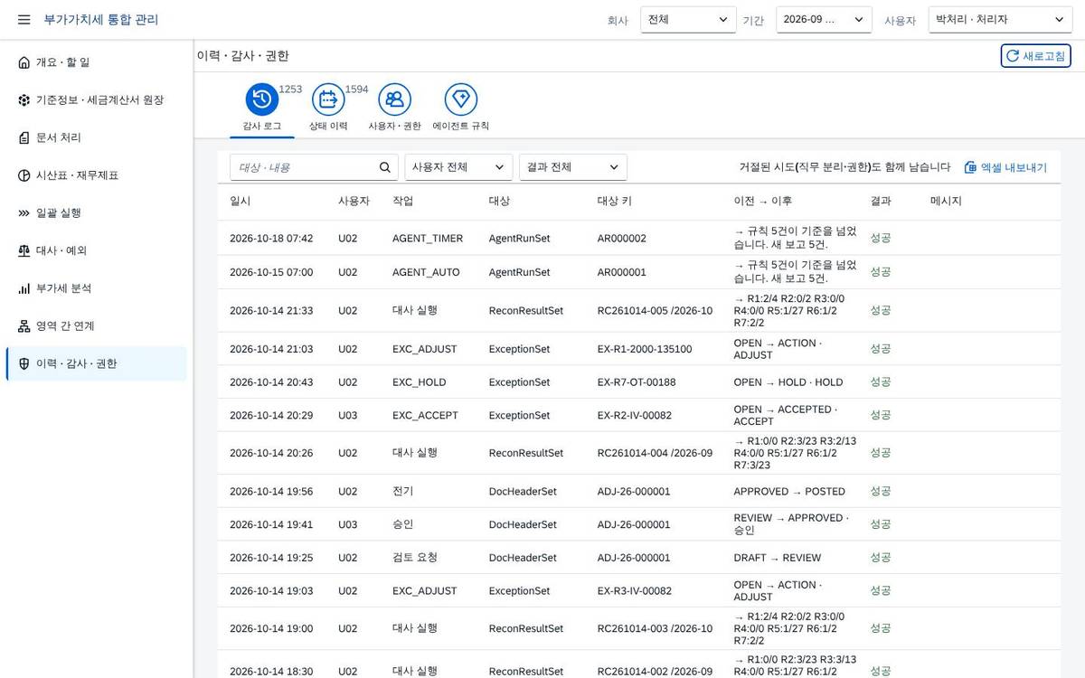 감사 로그 감사 로그