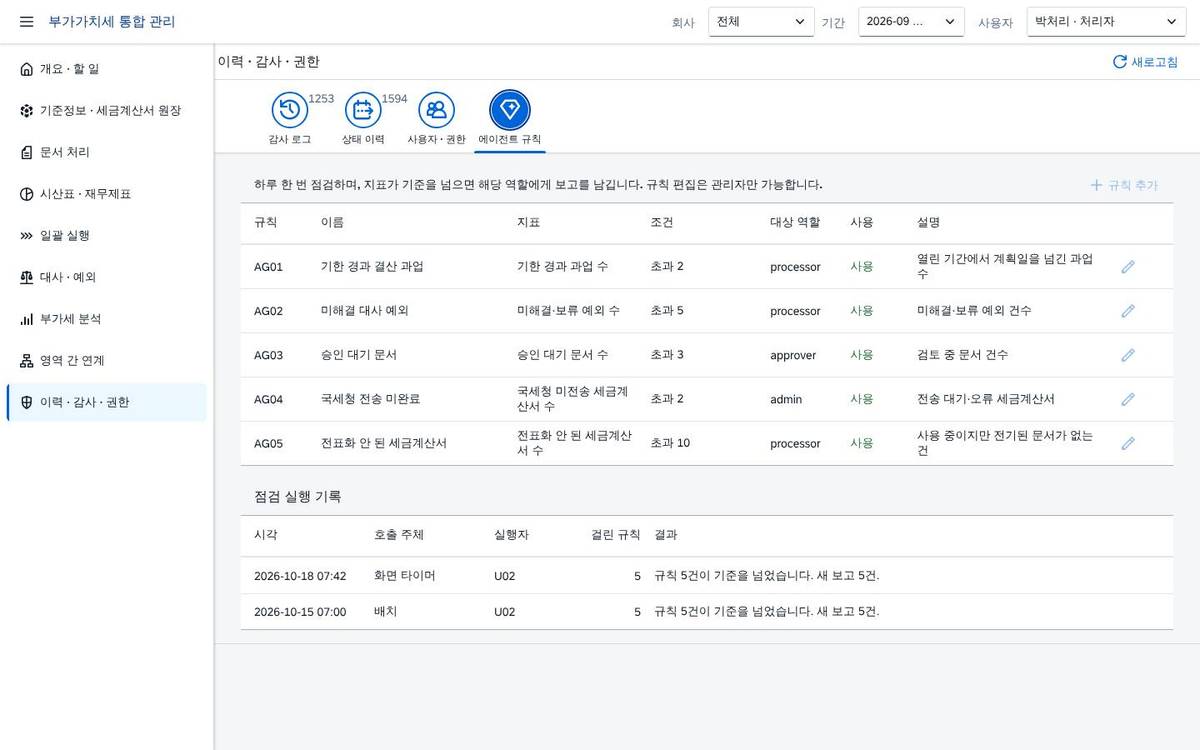 에이전트 규칙 에이전트 규칙