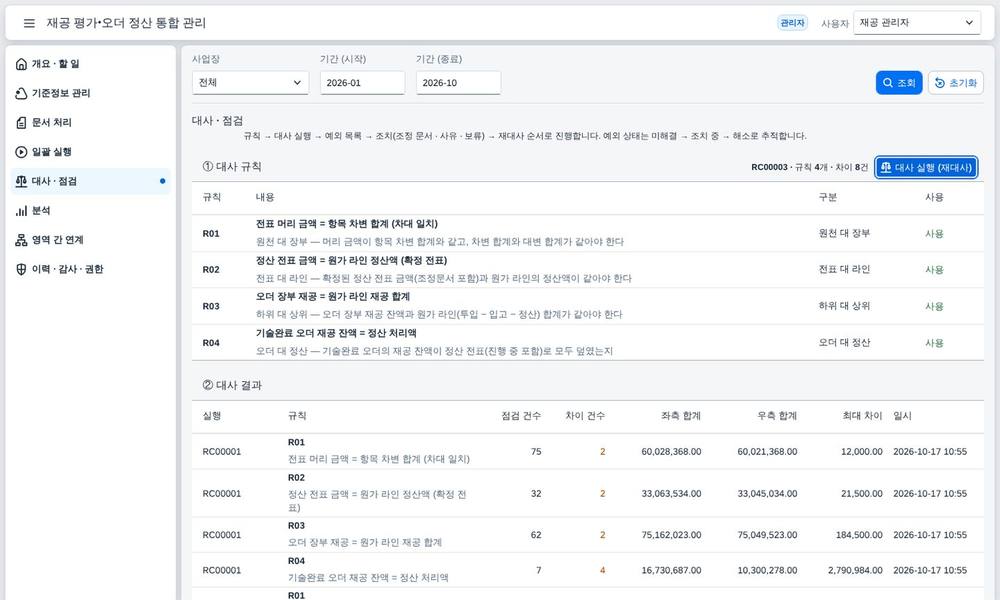 대사 결과 대사 결과