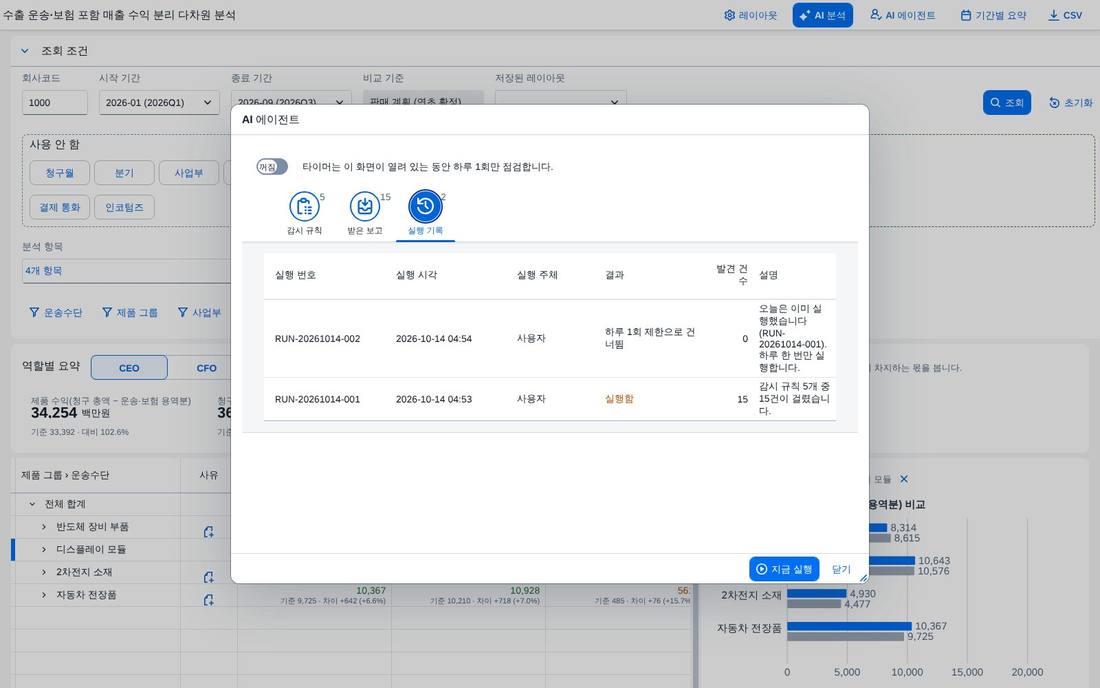 하루 한 번 제한