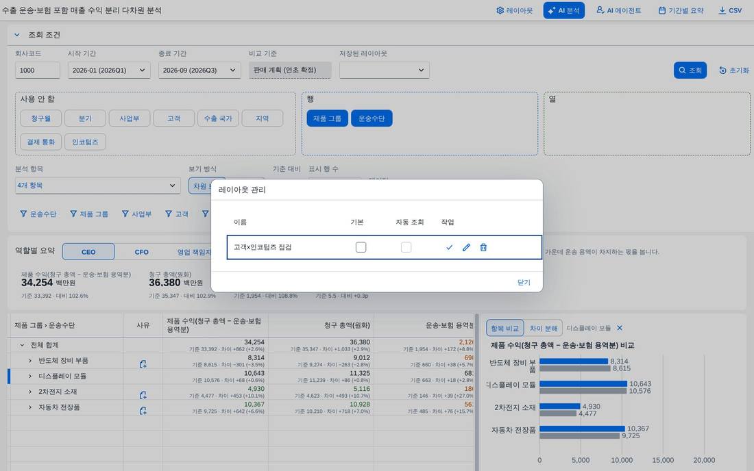레이아웃 관리